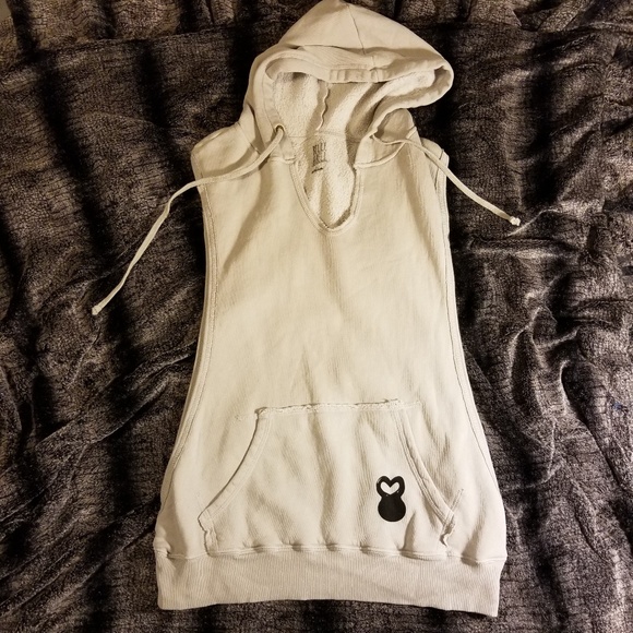 Belle and Bell Jackets & Blazers - Kettlebell graphic hoodie vest